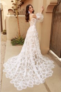 Wedding dress bohemian style