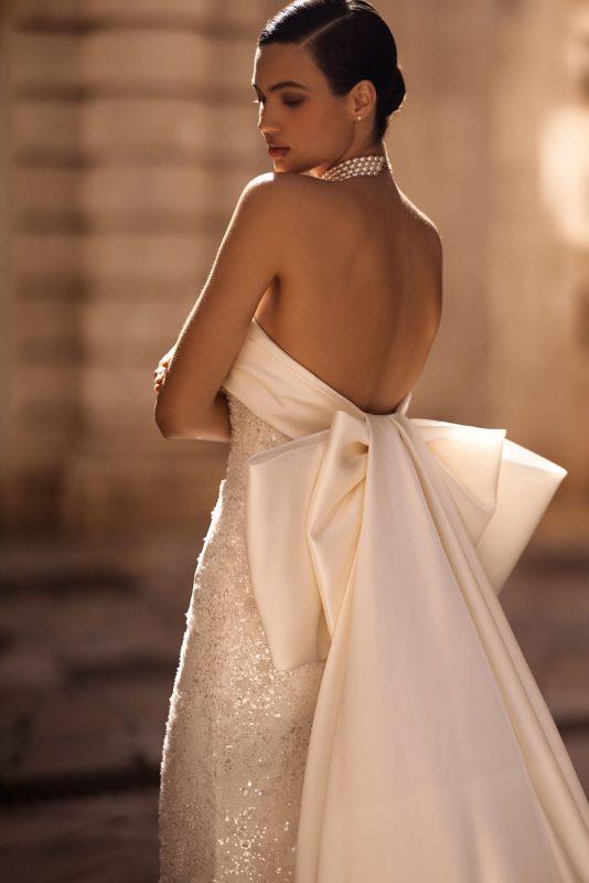sofisticado vestido de novia
